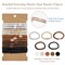 Wrapables Braided Elastic Hair Ties for Women, No Damage Hairbands for Thick Ponytails (15pcs), Neutrals